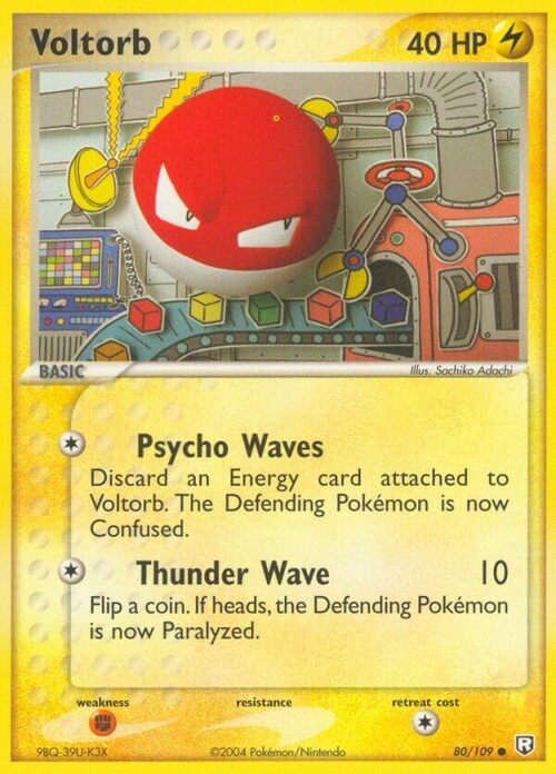 Voltorb Card Front