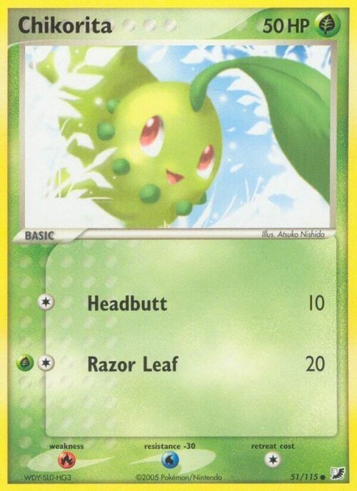 Chikorita Card Front