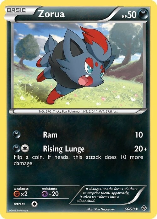 Zorua Card Front