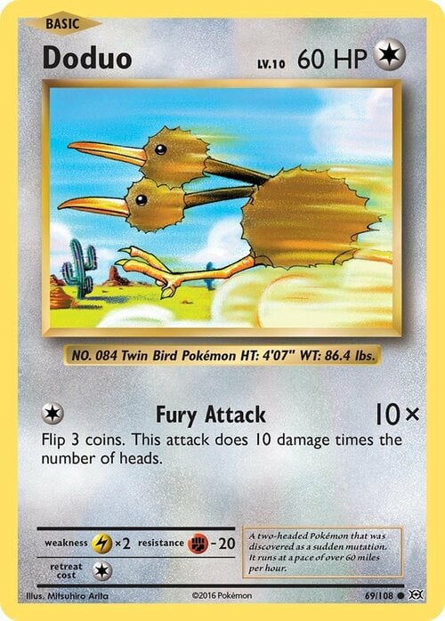 Doduo Card Front