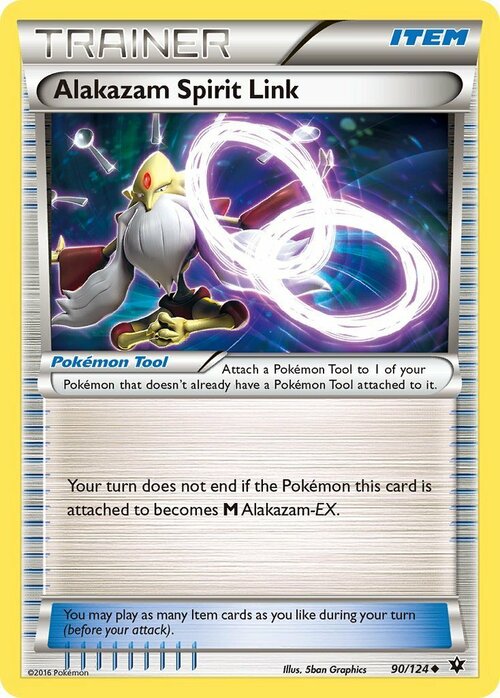 Alakazam Spirit Link Card Front