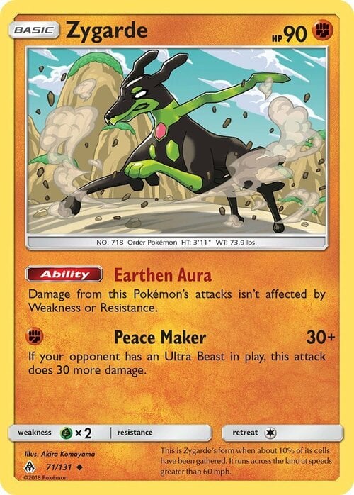 Zygarde Card Front