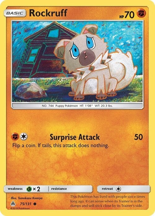 Rockruff Card Front