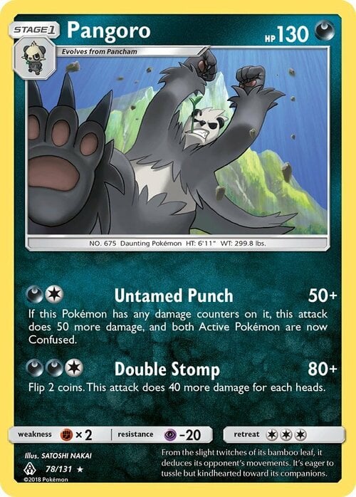 Pangoro Card Front