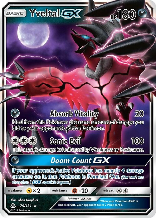 Yveltal GX Card Front