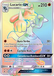 Lucario GX [Aura Strike | Cyclone Kick | Cantankerous Beatdown GX]