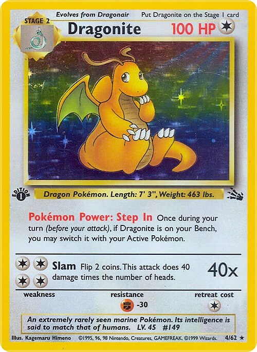 Dragonite Card Front