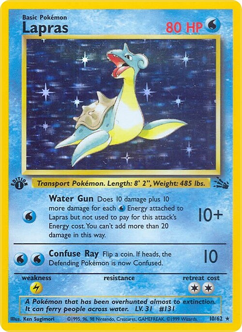 Lapras Card Front