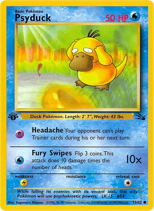 Psyduck Card Front