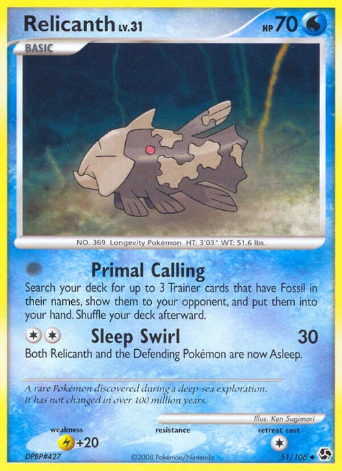 Relicanth Card Front