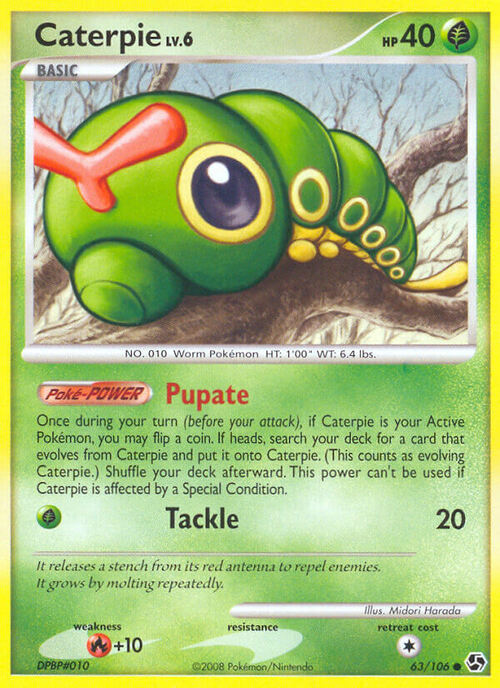 Caterpie Card Front