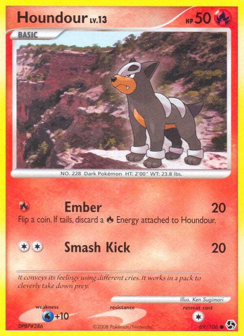 Houndour Card Front