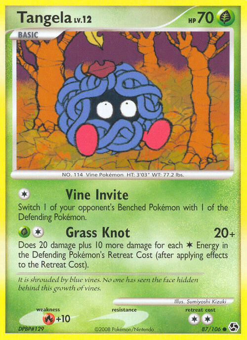 Tangela Card Front