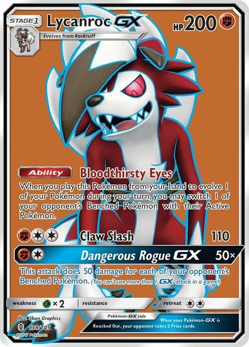 Lycanroc GX Card Front