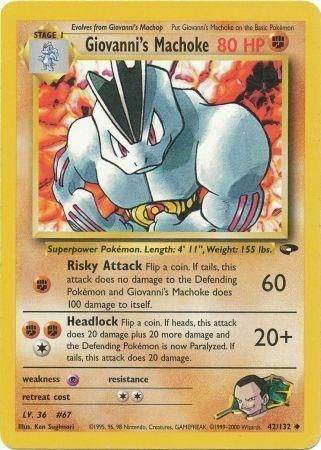 Giovanni's Machoke Card Front