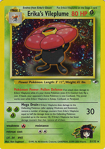 Erika's Vileplume Card Front