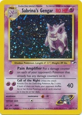 Sabrina's Gengar Card Front