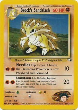 Brock's Sandslash Card Front