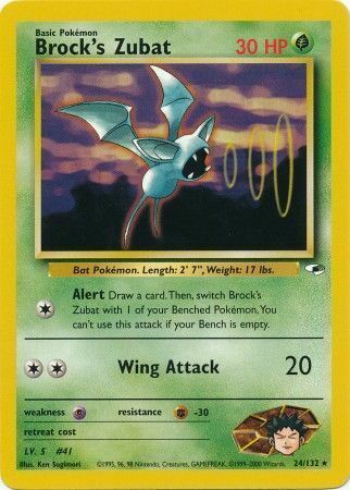 Brock's Zubat Card Front