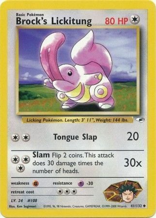 Brock's Lickitung Card Front