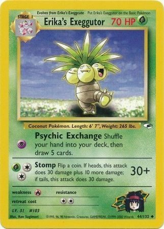 Erika's Exeggutor Card Front