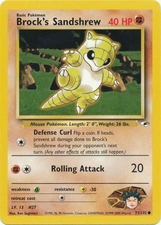 Brock's Sandshrew Card Front