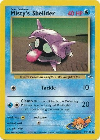 Misty's Shellder Card Front