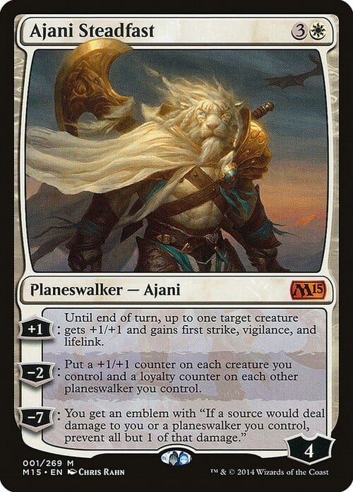 Ajani Steadfast Card Front