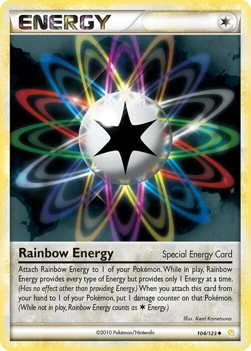 Rainbow Energy Card Front