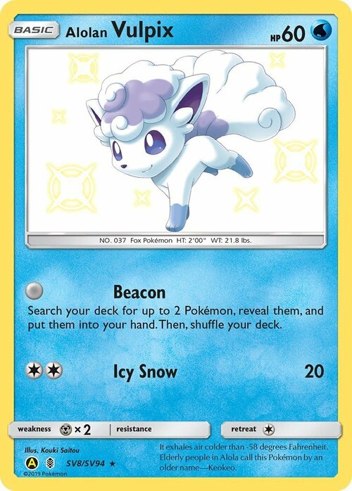 Alolan Vulpix Card Front