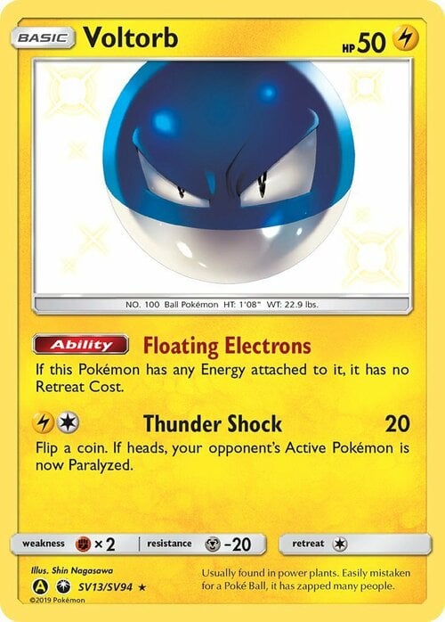 Voltorb Card Front