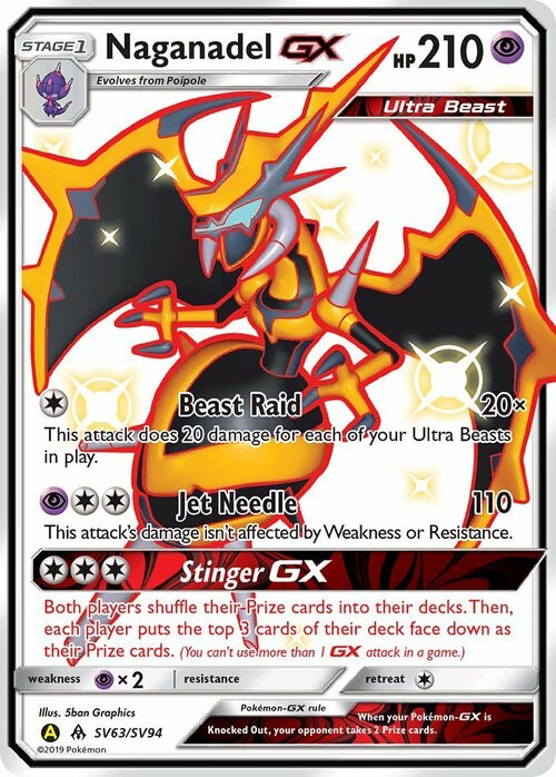 Naganadel GX Card Front