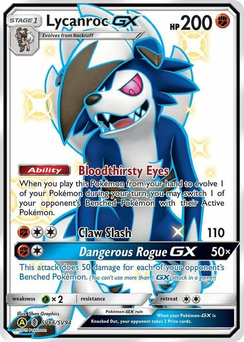 Lycanroc GX Card Front