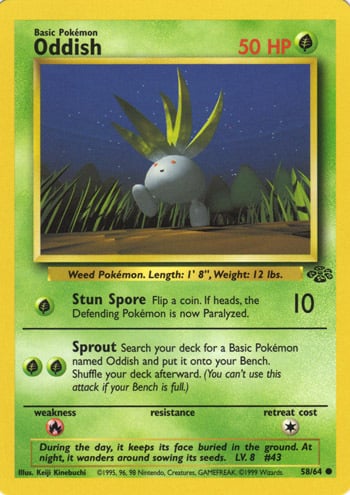 Oddish Card Front