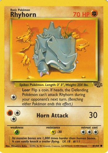 Rhyhorn Card Front