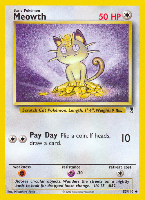 Meowth Card Front