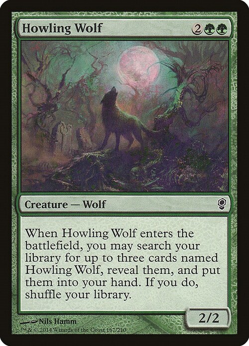 Howling Wolf Card Front