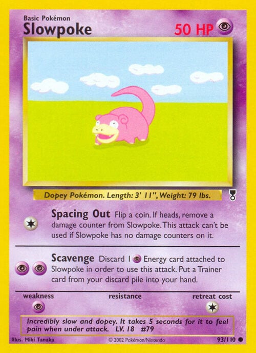 Slowpoke Card Front