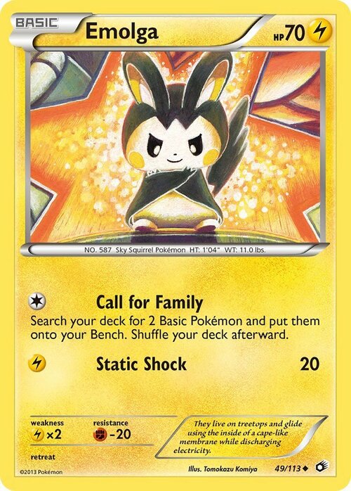 Emolga Card Front