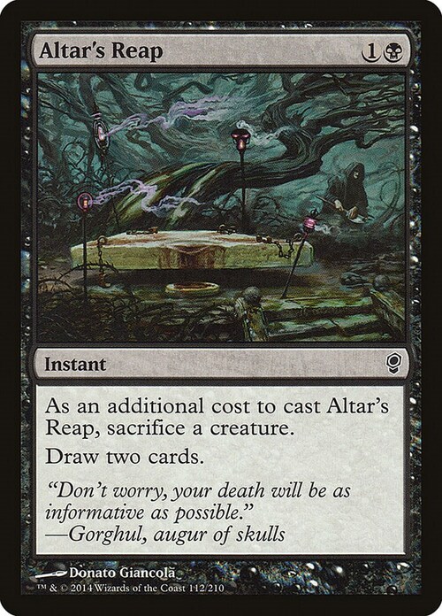 Altar's Reap Card Front