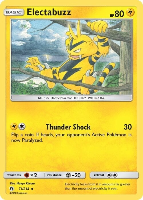 Electabuzz Card Front