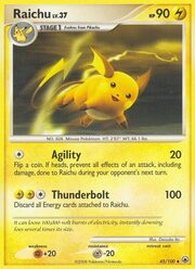 Raichu Lv.37 [Agility | Thunderbolt]