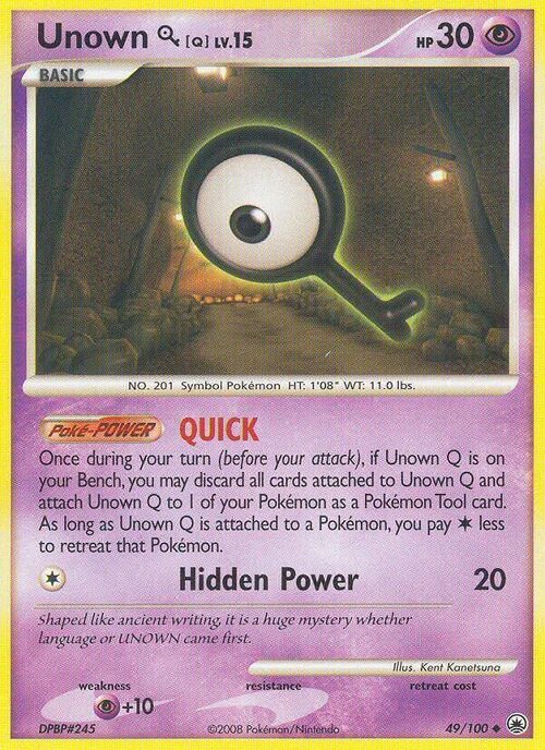 Unown Q Card Front