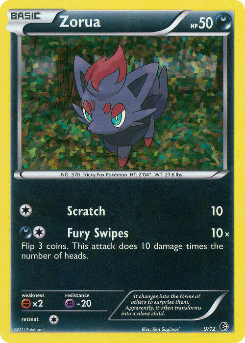 Zorua Card Front