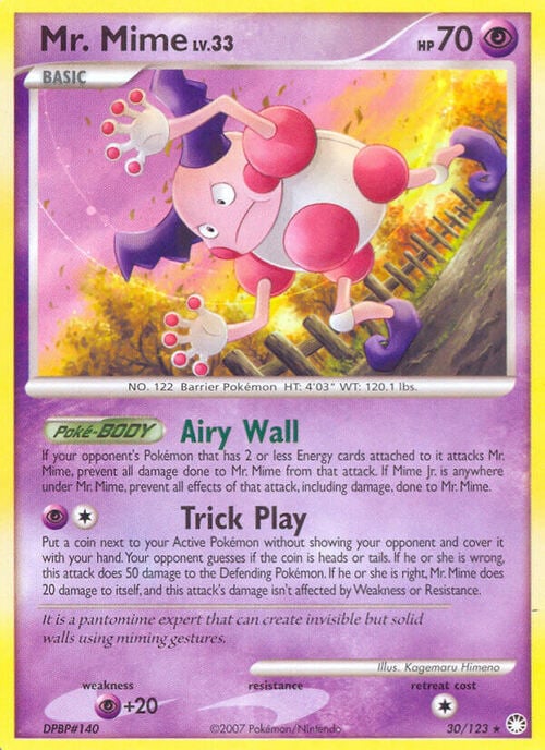 Mr. Mime Card Front