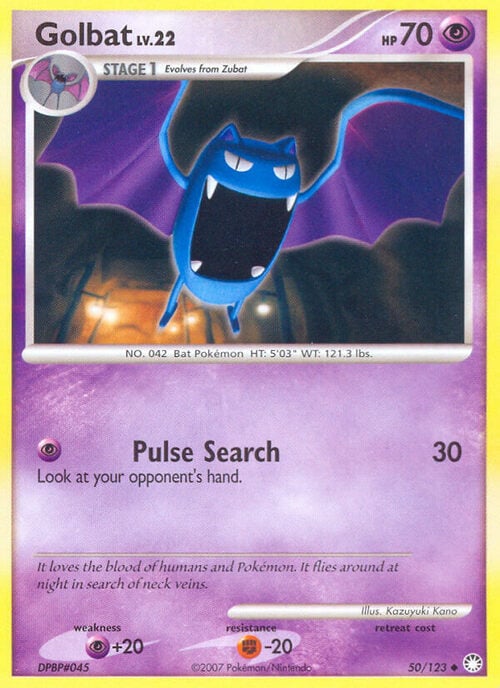 Golbat Card Front