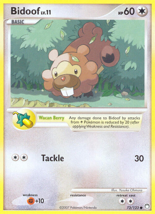 Bidoof Card Front