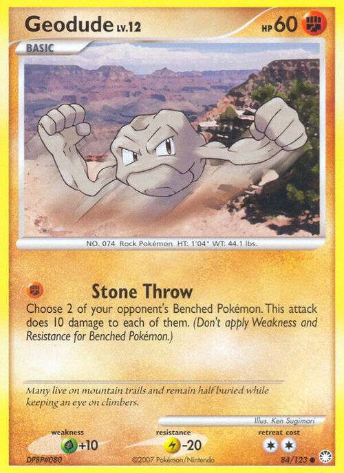 Geodude Card Front