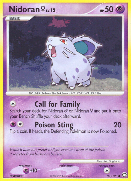 Nidoran F Card Front