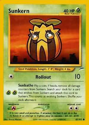 Sunkern Card Front